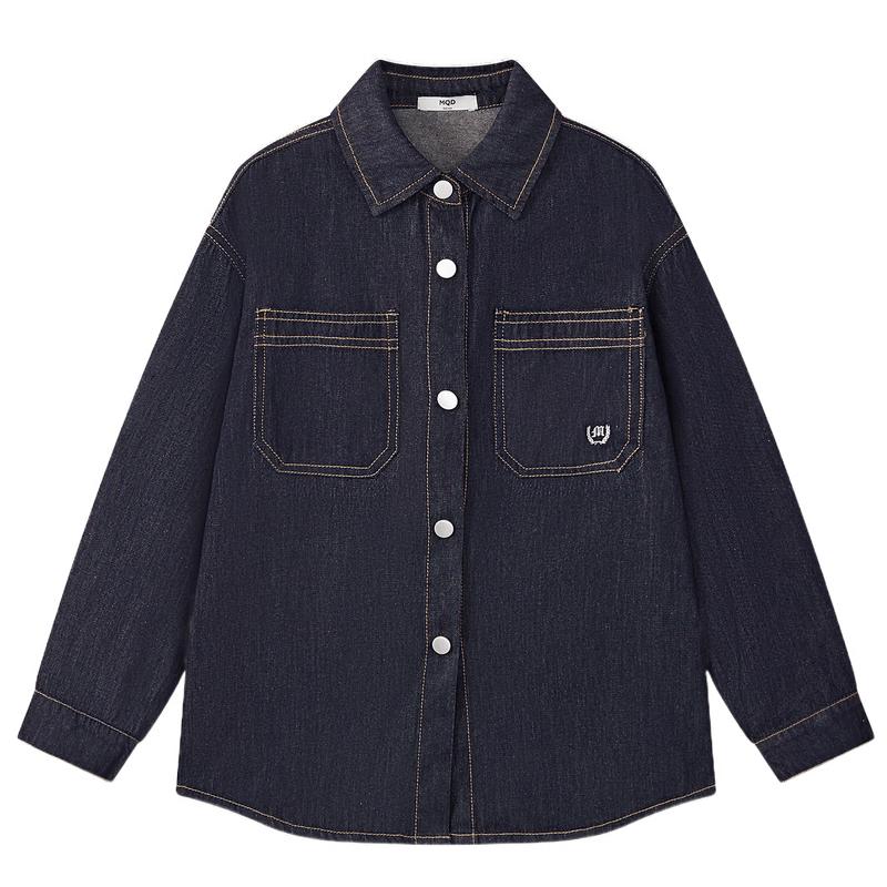 MQD Boys  Cotton Denim Collared Jacket 120