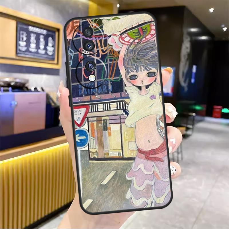 Cartoon Aesthetic Aya Takano For Honor Magic 8 7 6 Pro Case For Honor 200 400 50 70 90 Lite X8c X8b X9a X9b X9c X9d Win RT