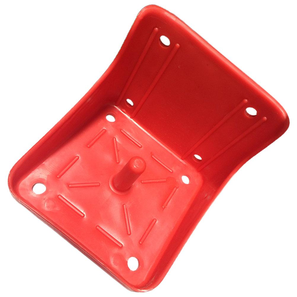 

Lick Brick Box Easy to Mount Salt Fodder Storage Container Feed Pan Small Hole Block Holder Sheep Feeding Accessory Farm Feeder червоний