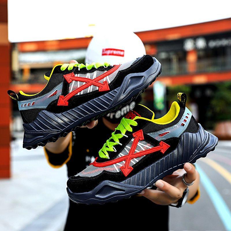 

2025 spring and summer dad shoes men s high sports casual shoes Korean version Harajuku retro trendy shoes personalized running men s shoes 39