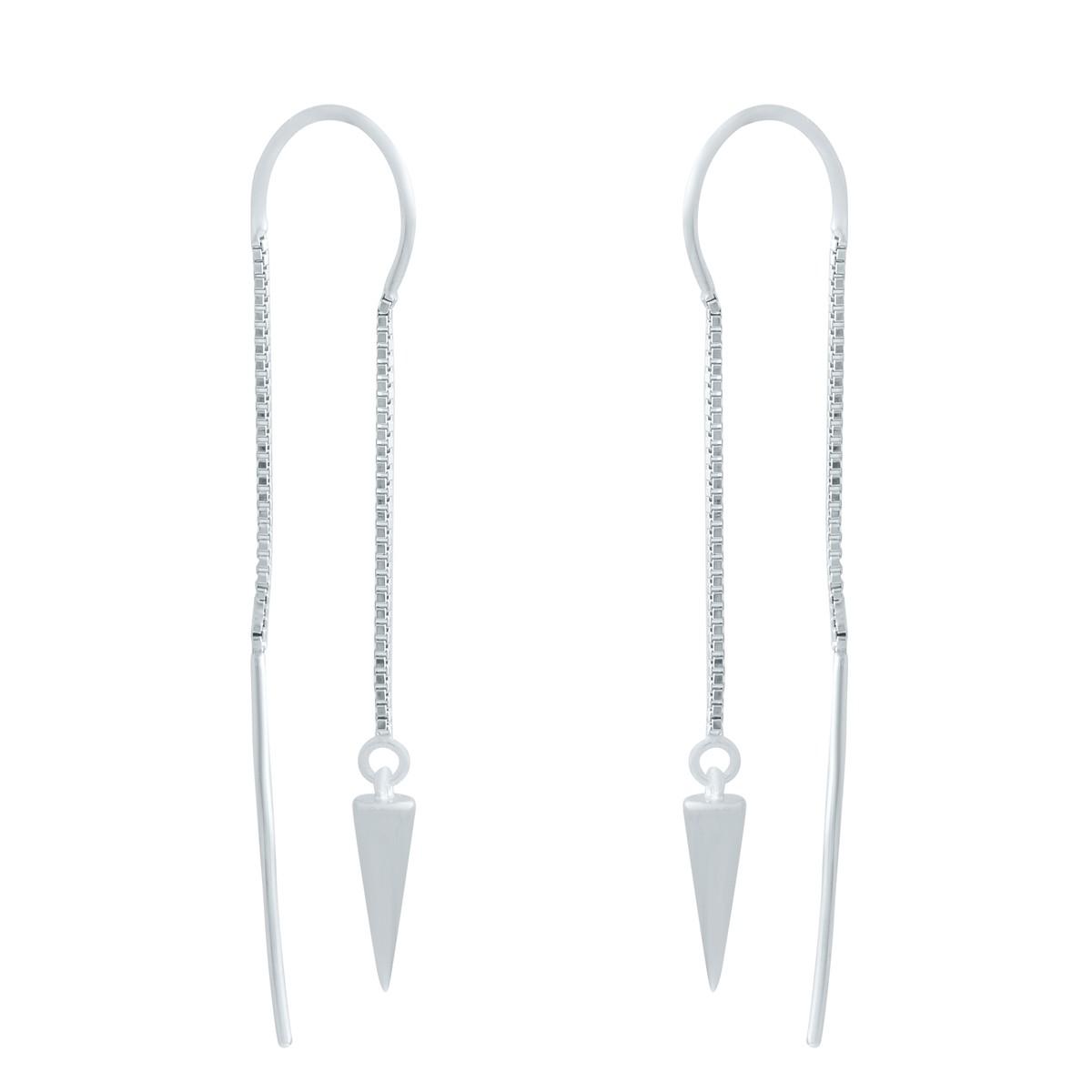 

Срібні сережки-підвіски (1583982)