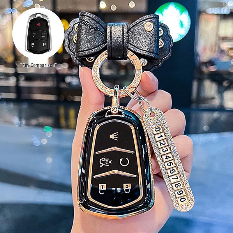 Cadillac Key Cover: XT5, XT4, CT5, CT6, XTS, XT6 Women's Buckle Shell Bag