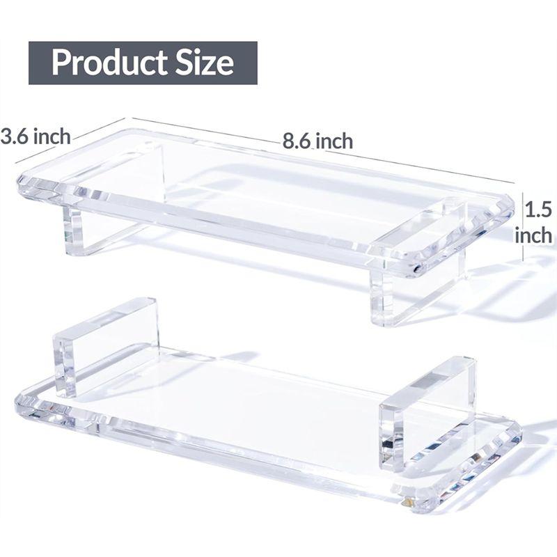 VOFUN-Acrylic Soap Tray Aromatherapy Tray For Kitchen, Soap Bottle Riser Stand For Kitchen Sink, Bathroom Riser Organizer-Small