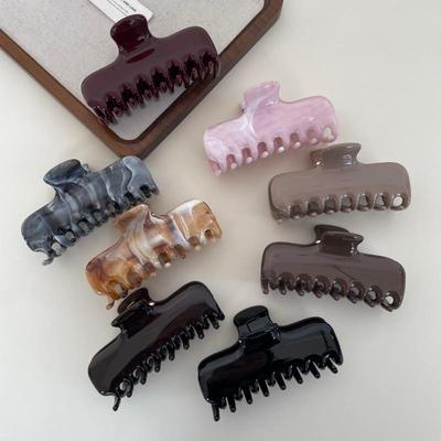 Korean Style Acetate Hair Claw Clip for Women - Jelly Design Bun/Bangs Accessory