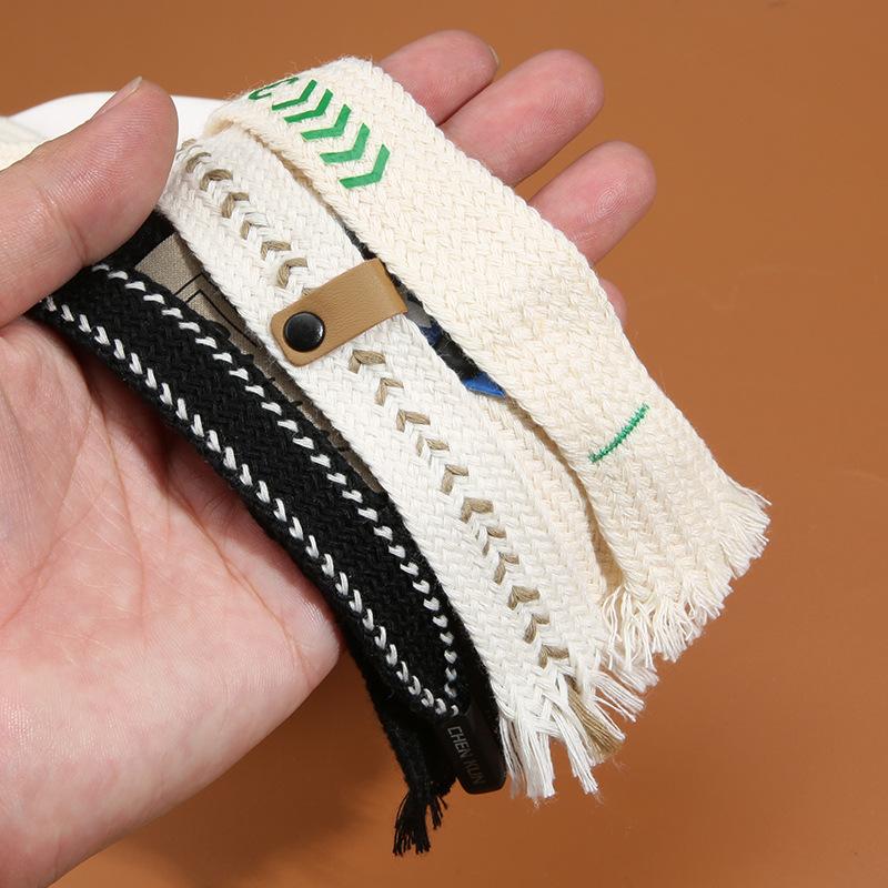 Doppelter Baumwoll-Kordelzug-Sweatpants-Sportgürtel-Bundband-Seil-schwarz-breit-flach-Spitzenseil-Bekleidungszubehör-Weben