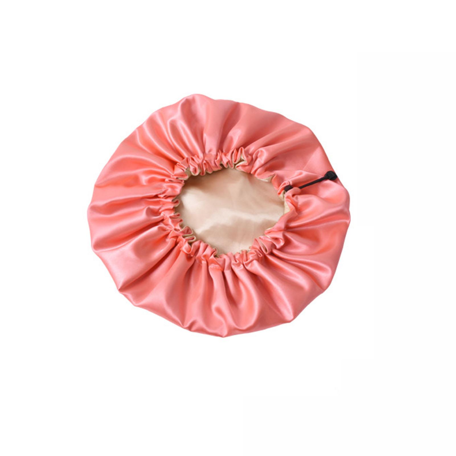 

Водонепроницаемая шапочка для ванны, женская шапочка для душа, эластичная многоразовая шапочка для ванны, двухслойная шапка для ванной комнаты, женские аксессуары для ванной комнаты арбуз красный