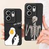 Fashion Painting Phone Case For Infinix Zero 30 4G 5G Zero X Neo X Pro Funda Soft Matte Silicone Bow Pattern Cartoon Cat Cover