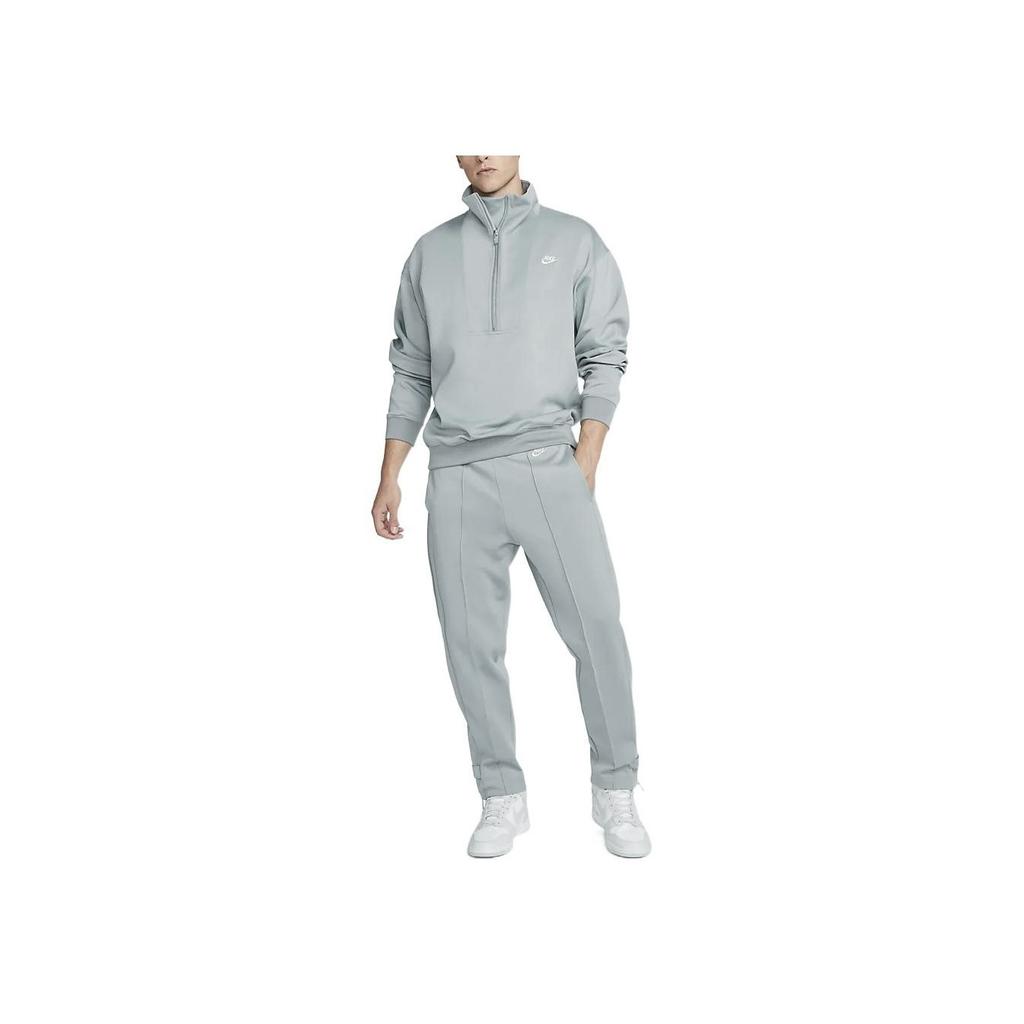Nike Solid Color Logo Embroidered Casual Sport Pants Men Bottoms Grey DQ4241-073