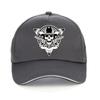 Double Gun Skull Men'S Baseball Cap Punk Style 3D Print Rock Skull Men Cowboy Hat Outdoor Casual Adjustable Snapback Hats Bone