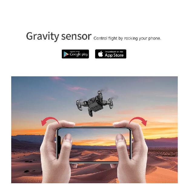 4DRC V2 Mini Drone HD Camera WiFi Fpv Air Pressure Altitude Hold Black And Gray Foldable Quadcopter RC Drone Toy