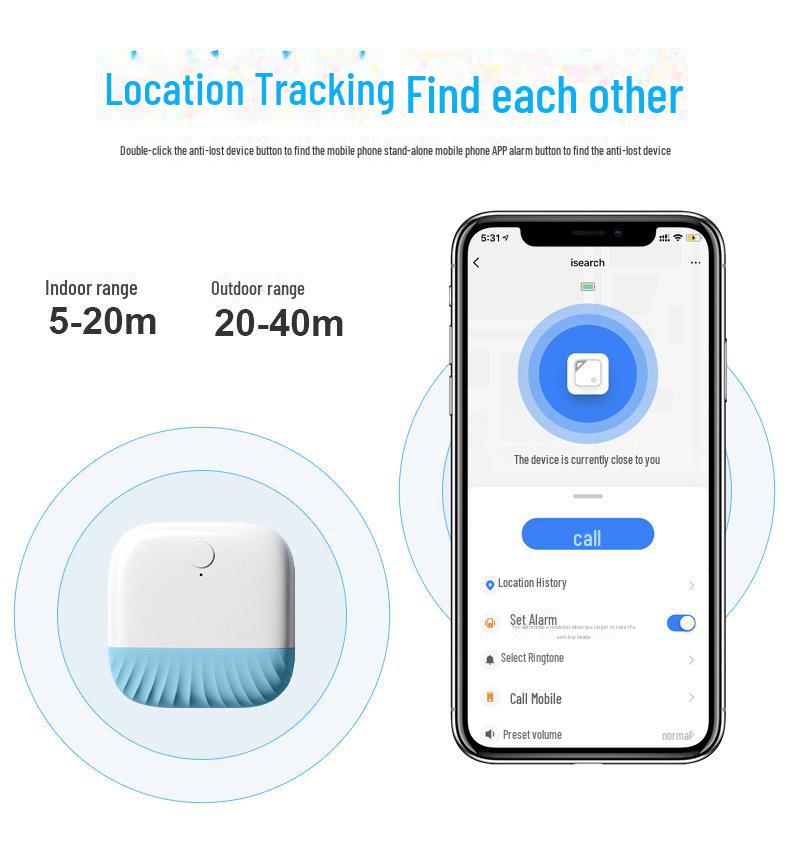 Arrizo Keychain Wallet Finder: Two-Way Bluetooth, Long-Lasting, Smart Anti-Lost Device