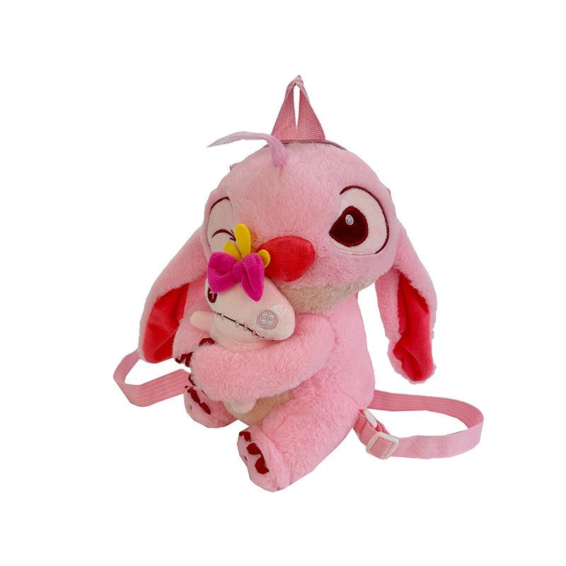 Cute Stitch Plush Backpack for Kids - Children's Storage Bag & Toy Carrier