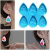 Jewelry Casting Molds Silicone Pendant Resin Molds Clover Waterdrop Epoxy Resin Mold for Earrings Necklace Keychain Mold