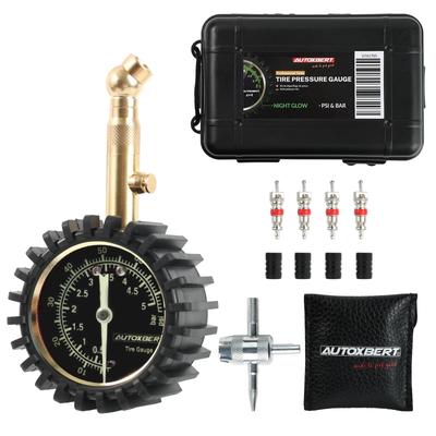 OEM ASSIVE Air Gauge, 0-75 PSI/0-5 Bar, Tire Pressure Gauge Set, Air Gauge, Motorcycle,