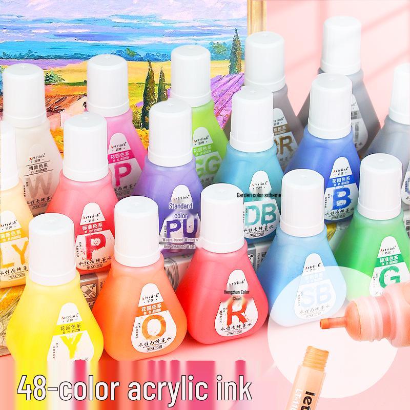 30ml Water-based Acrylic Ink Refill for Children s Doodling and Art Soft-tip Acrylic Pen Ink Refilling Tool