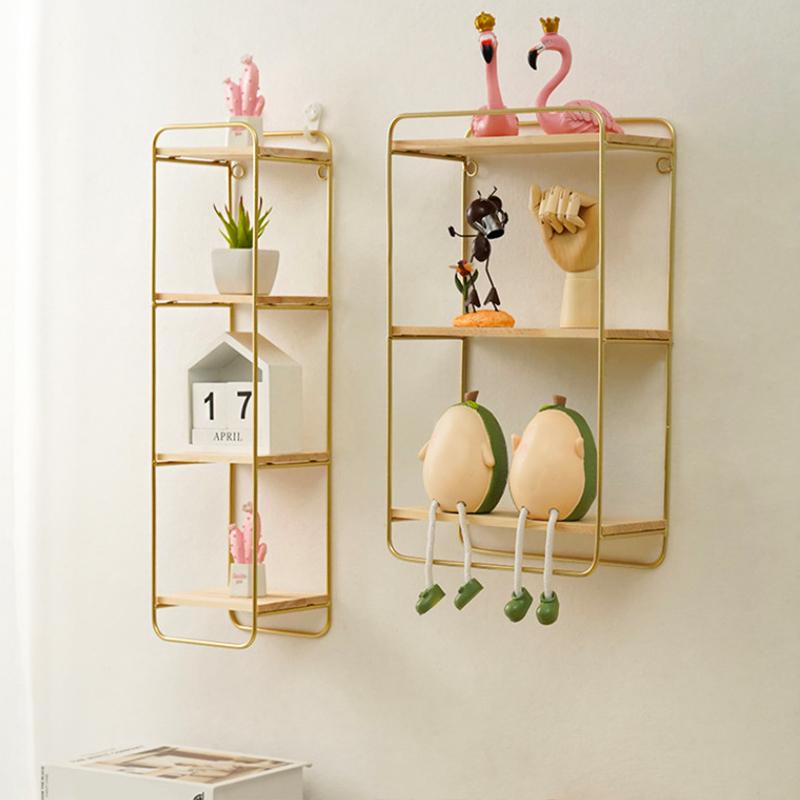 1 Stück Eingangsbereich Multifunktionales Wandmontiertes Vintage Eisen Dekoratives Regal Langlebig Europäischer Stil Robust 49,5x13x12cm