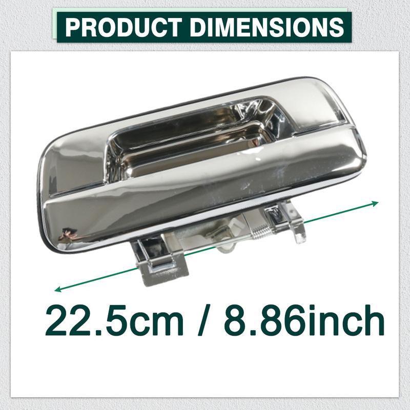 1pc Tailgate Handle w/wo Keyhole Chrome for Isuzu D-Max 2002-2011 Holden Colorado RC 2008-2012 Left Hand Driver 8980792320