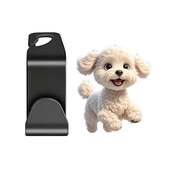 Car Storage Accessories Seat Hook, Cartoon Cat/Dog Pattern Decor, Durable Load Bearing Acrylic Cute Pet Organizer Headrest Hanger, Universal