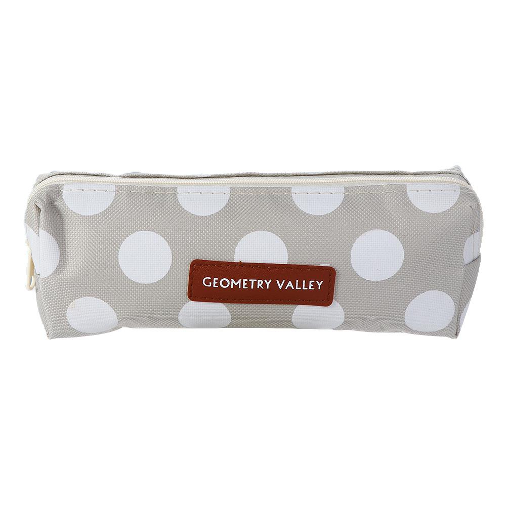 Stationery Bag Geometry grid School Supplies Pen Holder Canvas Pencil Case Pen Case Pencil Pouch