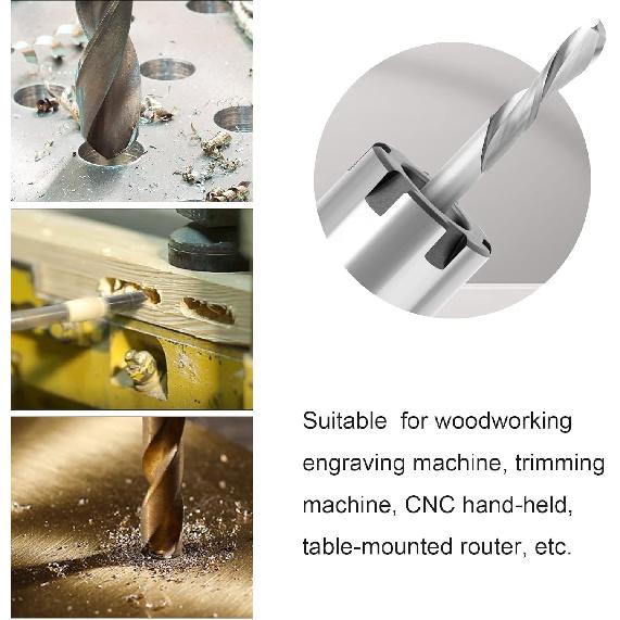 1/4 Inch Shank Router Bit Extension Collets ER20M Extender Chuck Converter Adapter, Convert 1/2-Inch & 1/4-Inch Shank Bits for Milling Lathe Tool