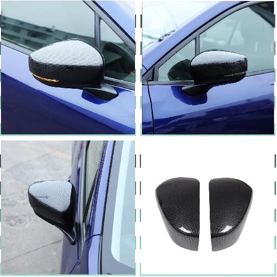 PIUGILH Exterior Rearview Mirror Cover Compatible with Subaru Crosstrek 2023 2024, ABS Side View Mirror Guard Cover, 2Pcs (Carbon Fiber Pattern)