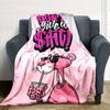 1pc Pink Panther Themed Printed Soft and Comfortable Home Blanket, Small Throw Blanket, Nap Blanket, Suitable As a Gift L049
