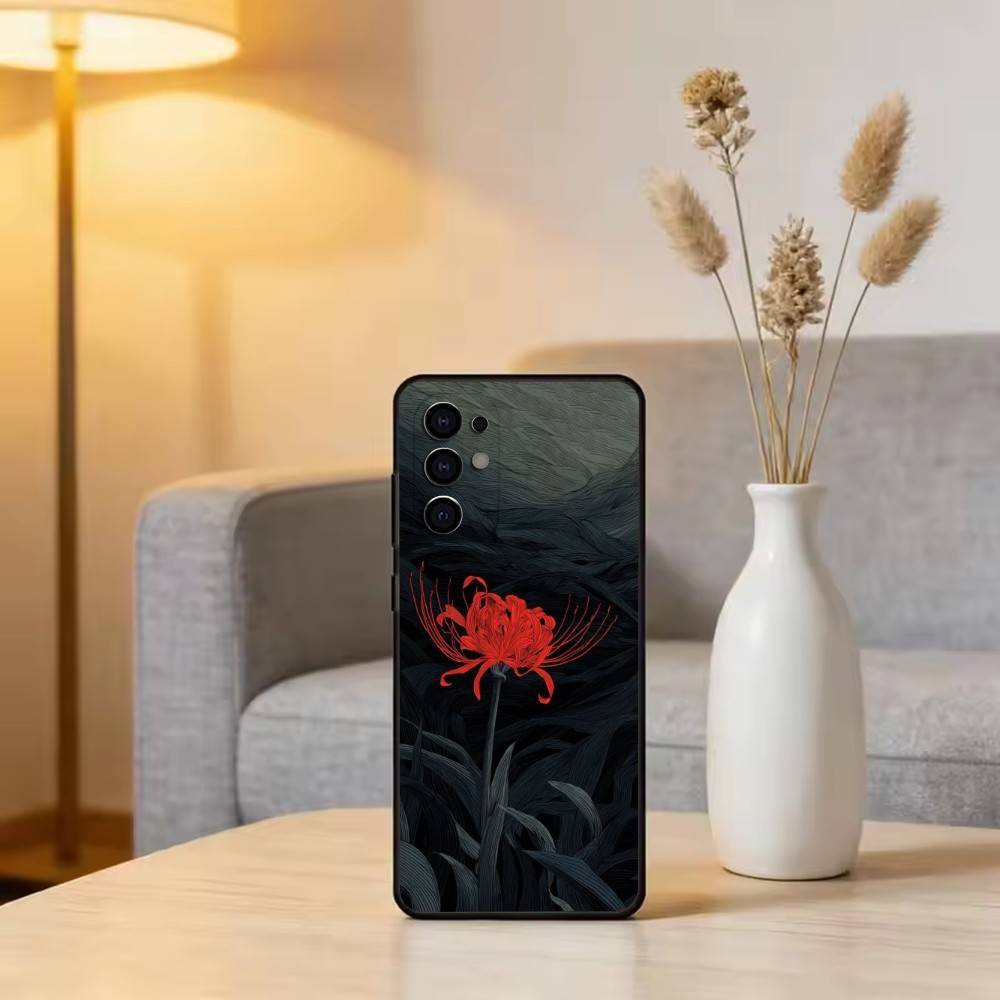 

R-Красный Паук Лилия Цветок Ада Чехол для Телефона Для Samsung S25,S24,S21,S22,S23,S30,Ultra,S20,Plus,Fe,Мягкий Силикон Черный Чехол Samsung S21lite