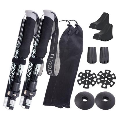 Samkos Trekking Set of Accessories Adjustable Climbing Walking Mountain Climbing Storage Bag Included Poles, 2, Included, Foldable, 36-130cm