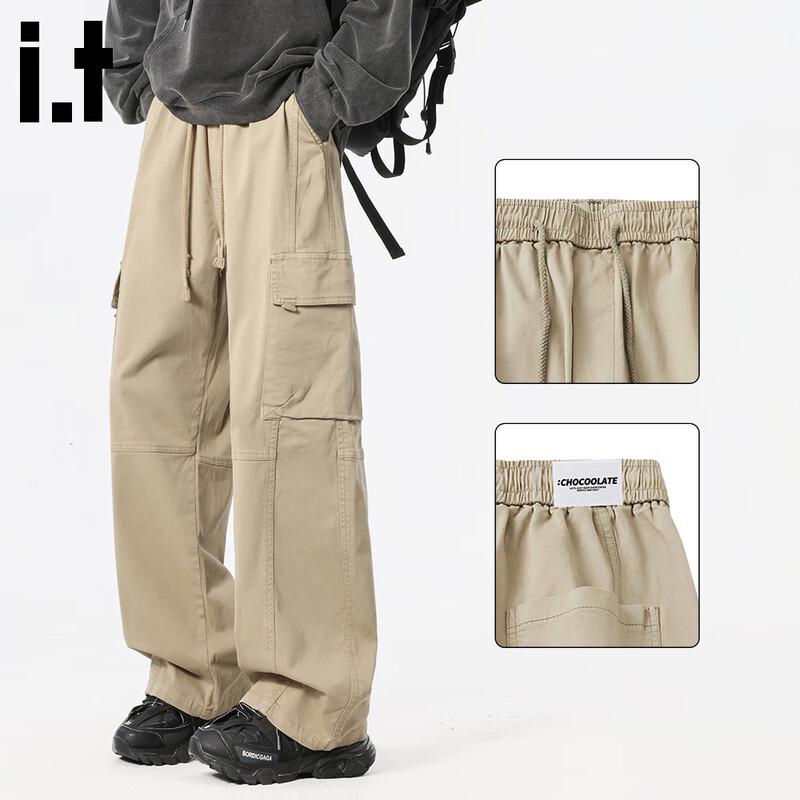 

CHOCOOLATEit Men s Loose Fit Straight Leg Cargo Pants 30