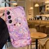 Phone Case: 2D flat design, compatible with Samsung Galaxy A34 A35 M05 M06 S20 S22 S21 FE Plus 5G, transparent hollow crystal, perfect Christmas and H