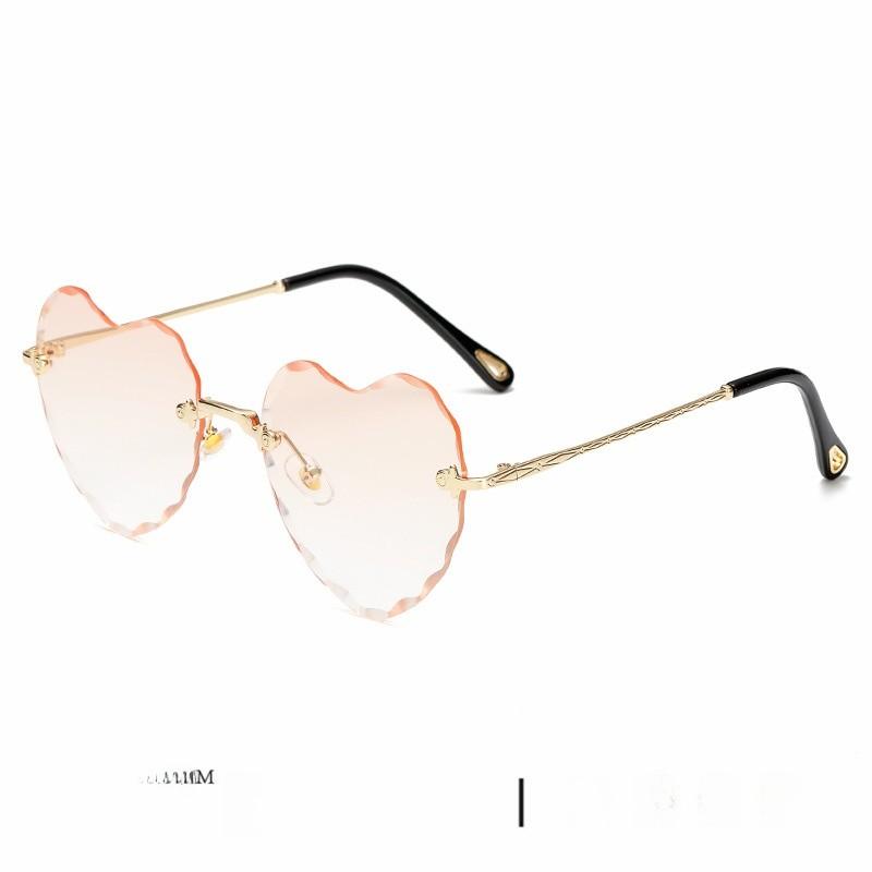 Love Heart Gradient Sunglasses For Women Uv400 Sun Protection Fashion Accessory