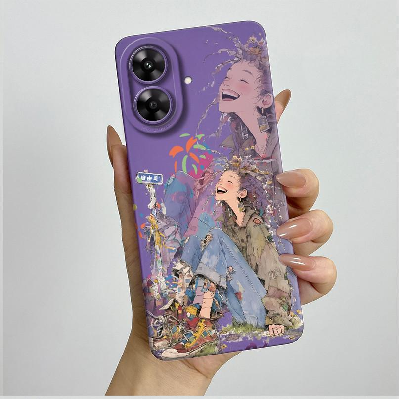 For Realme Note 60 Case Pretty Flower Camera Protector Phone Cover For Realme Note 60 60x Soft Shockproof Case Funda Note60 Etui