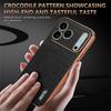 AZNS For iPhone 17 Pro Max Case Electroplating Crocodile Texture PU+TPU Phone Cover