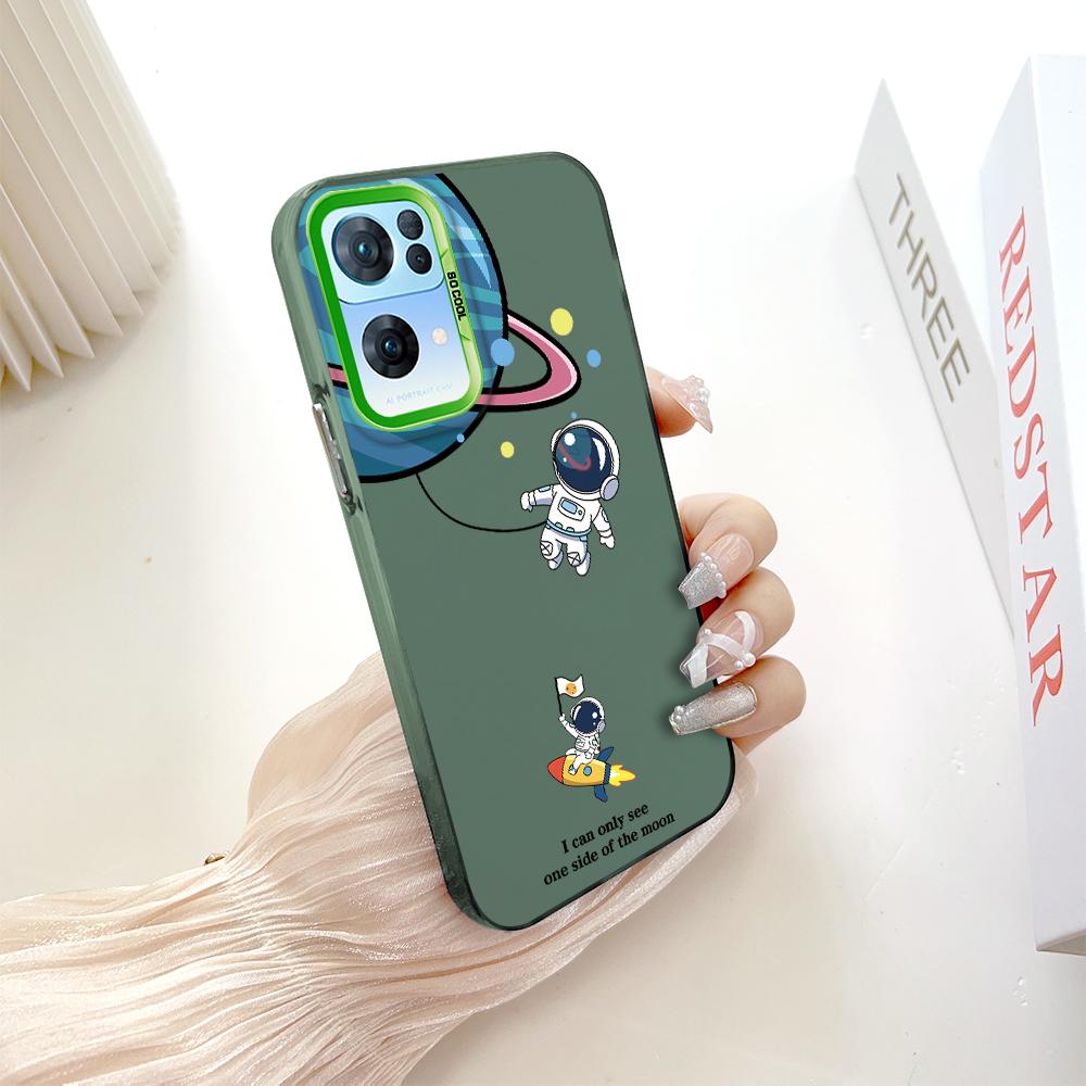 Malowany wzór Kolorowy Srebrny Dwustronny Twardy Obudowa Odporna Na Wstrząsy Anty-upadki Telefon Obudowa do OnePlus OPPO Reno Realme