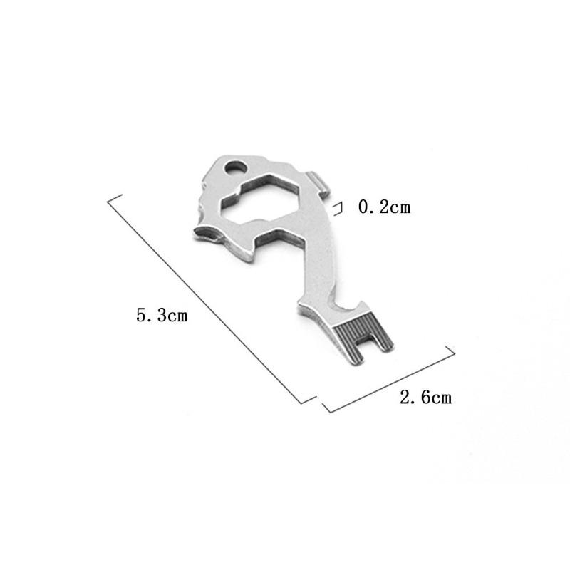 1PC Outdoor Mini Tools Multi-Function EDC Tools Key Ring Bottle Opener Screwdriver Multi-Purpose Outdoor Gadgets 4