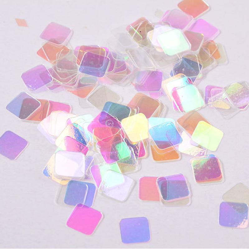 1 Box 12 Styles Star Heart Nail Glitter Symphony Blue Transparent Sequins DIY Nail Art Decoration Manicure Tools