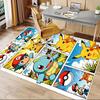 1pc Pikachu Friends Adventure Carpet for Playroom Bedroom Living Room Sofa Home Decor,kids Game Area Rug Non-slip Floor Mat Y72973
