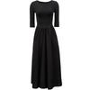 VEROMODA 2024 Early Spring Round Neck Spliced A-Line Dress