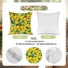 Lemon Fruit With Green Leaves Digital Printing Pillow Cover Short Plush Suitable Living Rooms Bedrooms Sofas Throw Cushion Cover