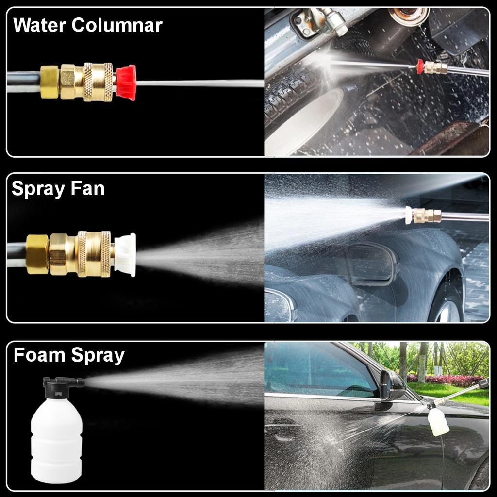 40 Bar Electric Wireless Car Washer 15000mAh High Pressure Cordless Portable Spray Foam for 98VF Battery Rechargeable