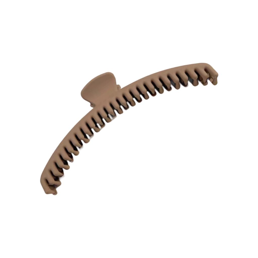 Compact Steady Grip Hair Claw For Women Textured Finish Fine Teeth Reliable Hold Office To Gym Hair Styling Tool