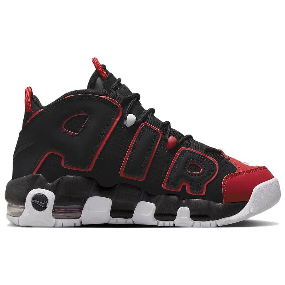 Nike Tênis Infantil Air More Uptempo GS Bico Vermelho Preto Vermelho Universitário Branco FB1344-001