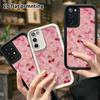 Phone Case: 2D Flat Samsung Galaxy A34 A35 M05 M06 S20 S22 S21 FE Plus 5G Layered Protective Case, Textured Cherry, Christmas and Halloween Gift