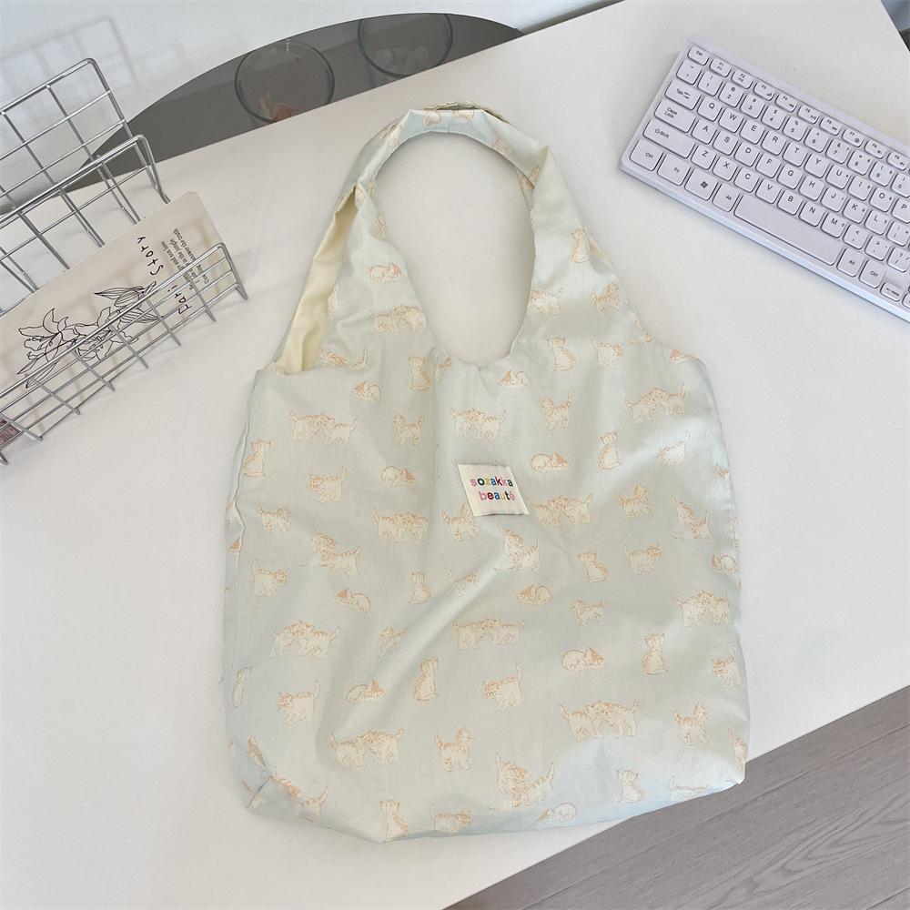 New Lazy Sweet Plaid Shoulder Shopping Bag Casual Commuter Vest Bag Tote Bag