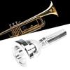 Long-lasting, lightweight trombone mouthpiece for tenor trombone practice and performance (silver)