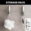 Space Aluminum Washbasin Hook Door Hanger Wall Mounted Washbasin Holder Robes Towel Hook for Bathroom Kitchen Enduring