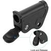 Black Folding Lounge Chair Accessories Plastic 90*84mm/3.55*3.31" Plastic Metal Pull Tab Activity Lock Folding Lounge Chair