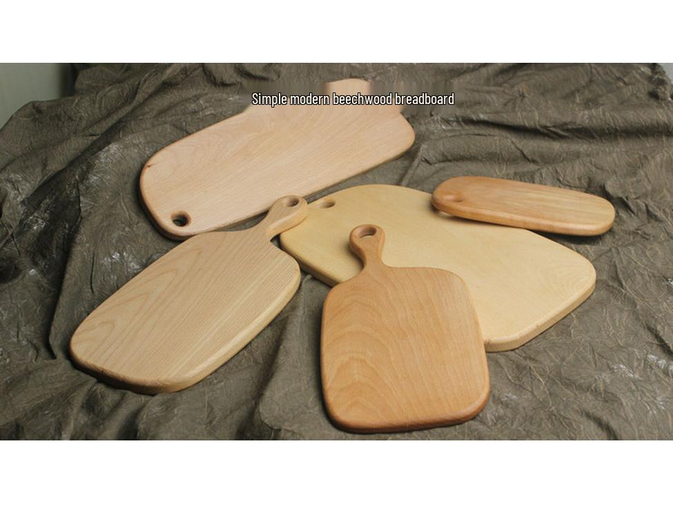 Beech Wood Cutting Board: Solid Wood for Bread, Fruit, Sushi - Ideal for Home or Restaurant Use