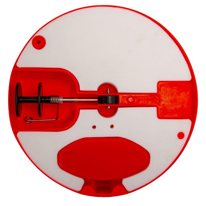 Ice Fishing Platform with Auto Flags and Orange-Red Floats - Winter Outdoor Gear with Anti-Freeze Features