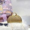 Luxury Metal Handle Purse Elegant Wedding Party Handbags Shoulder Chain Bag